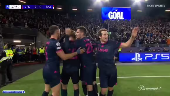 这不是梦！维京反击单刀再入一球，拜仁客场0-2落后要爆大冷？